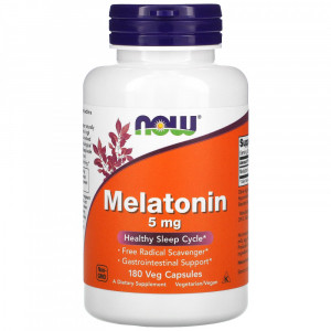 Мелатонин Now Foods Melatonin 5 мг 180 капсул