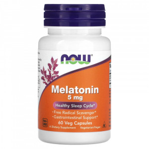 Мелатонин Now Foods Melatonin 5 мг 60 капсул