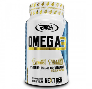 Омега 3 Real Pharm Omega 3 1000 мг Softgels 60 капсул