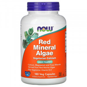Now Foods Red Mineral Algae 180 капсул
