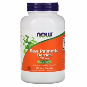 Со пальметто Now Foods Saw Palmetto Berries 550 мг 250 капсул