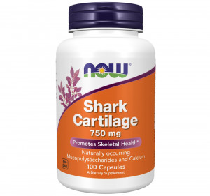 Акулий хрящ Now Foods Shark Cartilage 750 мг 100 капсул