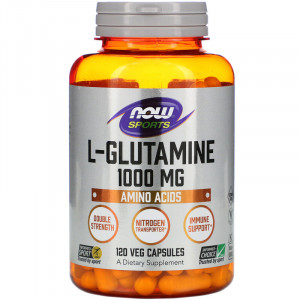 Глютамин Now Foods L-Glutamine 1000 мг 120 капсул