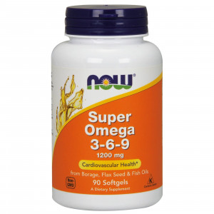 Омега 3-6-9 Now Foods Super Omega 3-6-9 Fish Oil Softgels 90 капсул