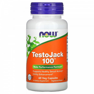 Бустер тестостерона Now Foods TestoJack 100 60 капсул