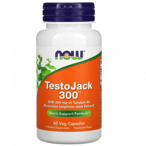 Бустер тестостерона Now Foods TestoJack 300 60 капсул