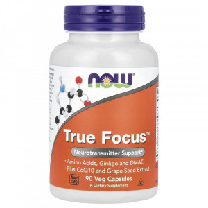 Комплекс для мозга Now Foods True Focus 90 капсул