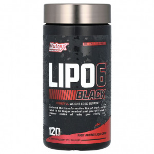 Жиросжигатель Nutrex Research Lipo 6 Black 120 капсул