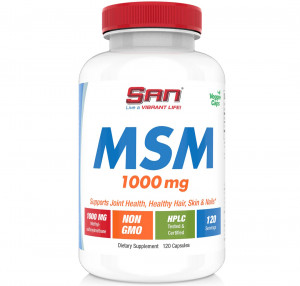 МСМ SAN MSM 1000 мг 120 капсул
