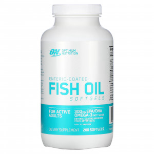 Optimum Nutrition Enteric Coated Fish Oil Softgels 200 капсул