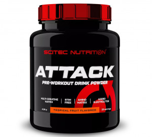 Предтреник без стимуляторов Scitec Nutrition Attack 416 грамм
