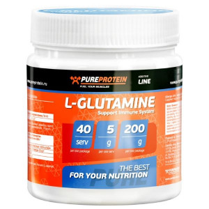 Глютамин PureProtein L-Glutamine 200 грамм