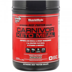 Говяжий кето-протеин MuscleMeds Carnivor Keto Meal 668 грамм