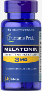 Мелатонин Puritan's Pride Melatonin 3 мг 240 таблеток