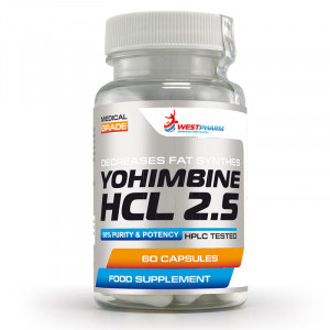 WestPharm Yohimbine HCL 2.5 60 капсул