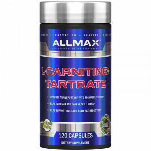 L-карнитин тартрат Allmax Nutrition L-Carnitine + Tartrate 120 капсул