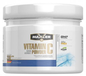 Витамин C (аскорбат натрия) Maxler Vitamin C Sodium Ascorbate Powder 200 грамм