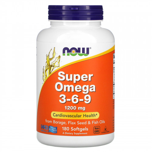 Now Foods Super Omega 3-6-9 (180 капс.)