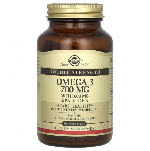 Solgar Omega-3 700 мг EPA DHA Softgels (60 капс.)